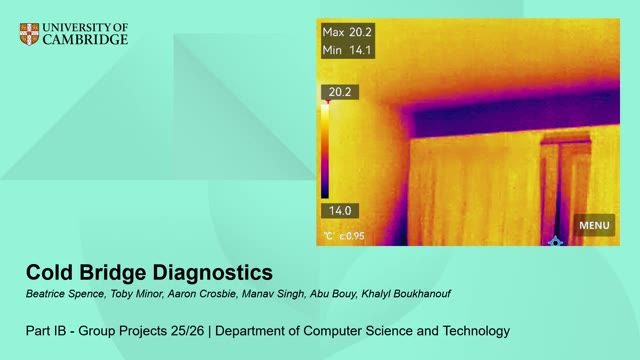 Title card from the Cold Bridge Diagnostics project video