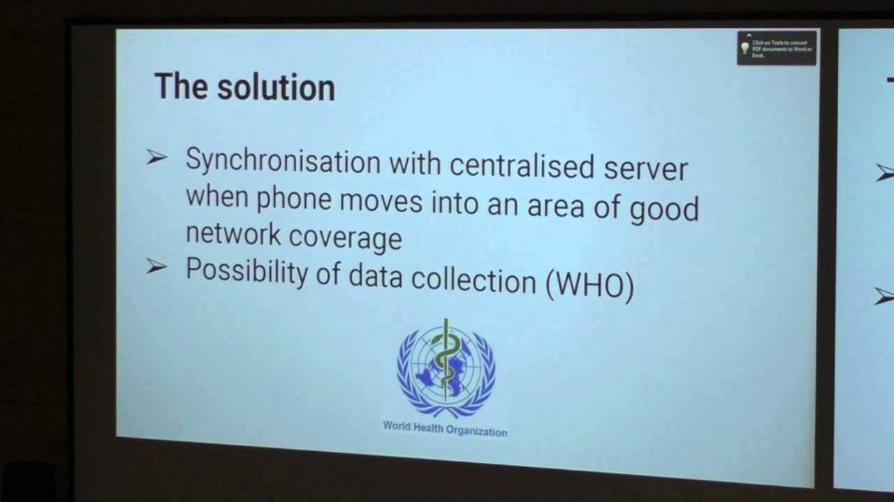 Title card from the Intensive Care for Ebola project video