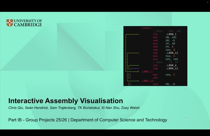 Title card from the Interactive Assembly Visualisation in xDSL project video