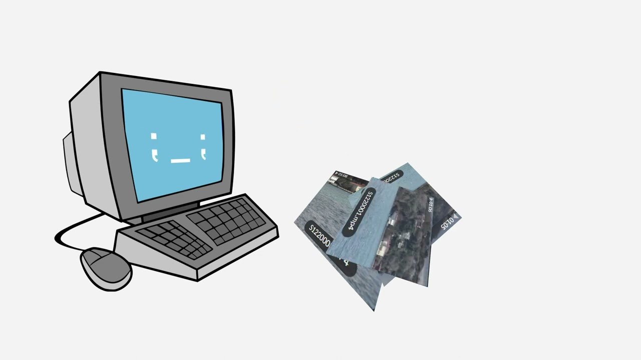 Title card from the Migration Simulation project video