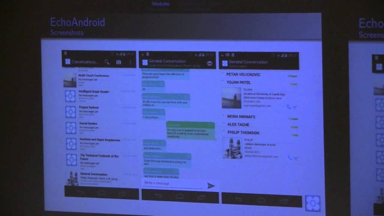 Title card from the Multi-touch Conference project video