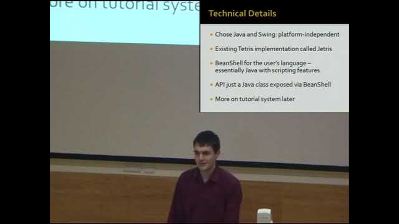 Title card from the Rule-tris introduction to programming project video